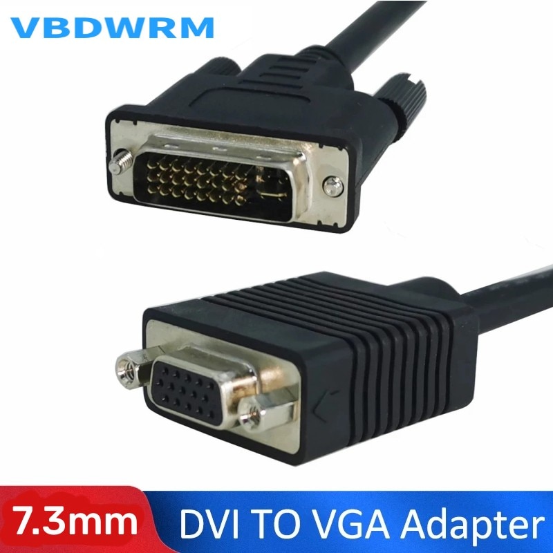 PC VGA Ϳ DVI -VGA   ̺, LCD HDTV DVI-I-VGA ̺ ȯ
